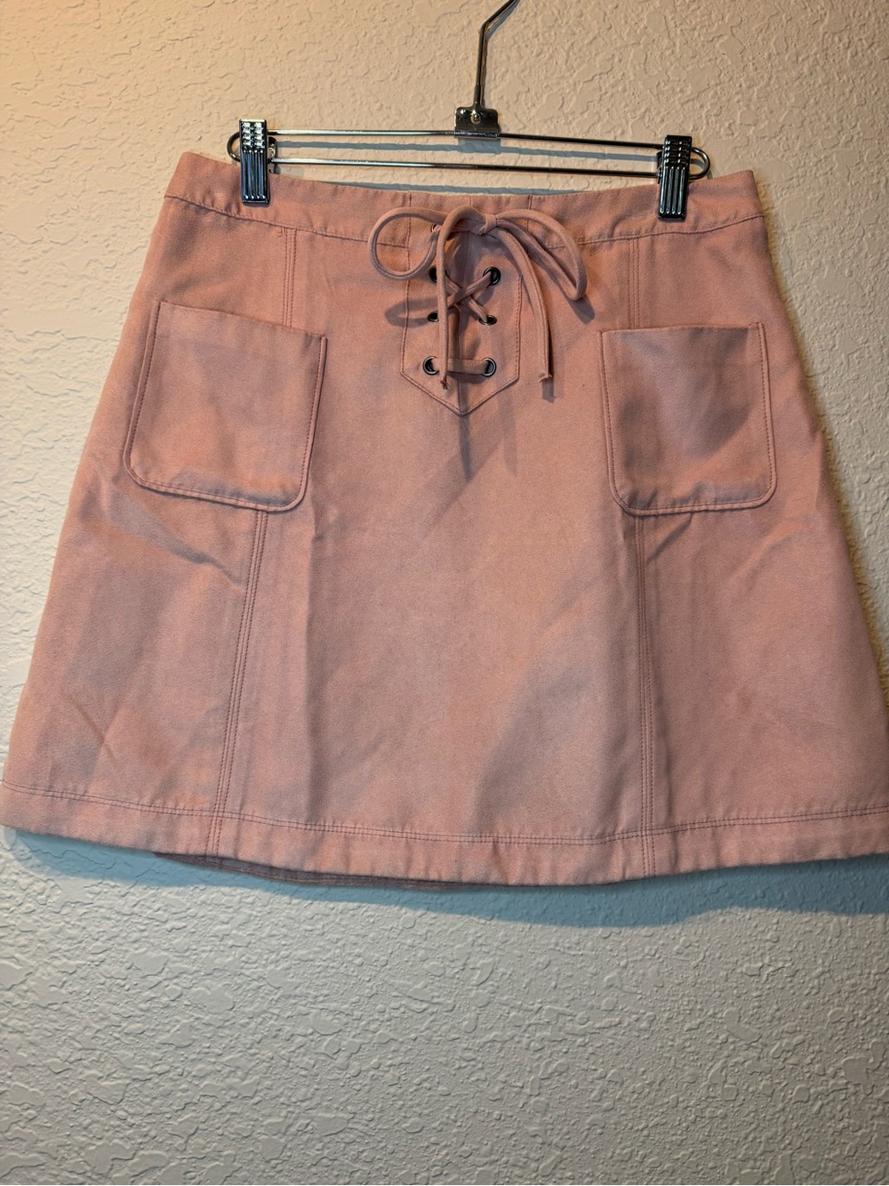 Hollister Lace-Up A-Line Skirt - Dusty Pink
